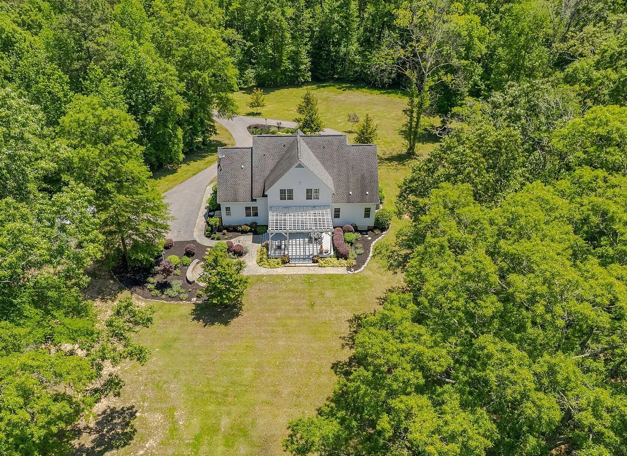Aerial back view