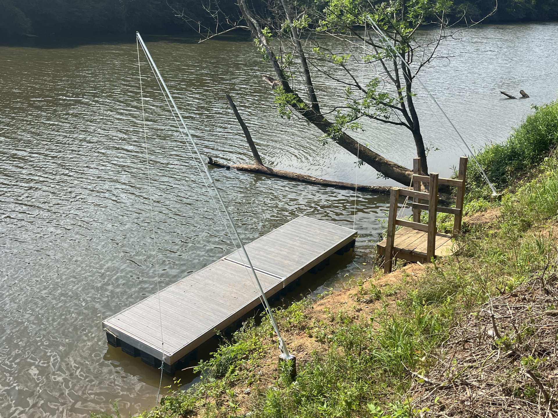 Haw River wide view from the bank